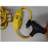 Image 11 : Qty 2 Heavy Duty Extension Cords, Light Cage & Misc Attachments