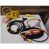 Image 1 : Qty 2 Heavy Duty Extension Cords, Light Cage & Misc Attachments