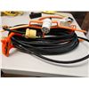 Image 8 : Qty 2 Heavy Duty Extension Cords, Light Cage & Misc Attachments