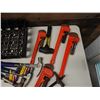 Image 3 : Multiple Hand Tools in Plastic Basket: Pipe Wrenches, Hammers, etc