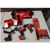 Image 1 : Qty 2 Milwaukee Power Tools, Battery, Case & 2 Chargers: 2706-20 Hammer Drill/Driver, 2407-20 Drill/