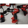 Image 2 : Qty 2 Milwaukee Power Tools, Battery, Case & 2 Chargers: 2706-20 Hammer Drill/Driver, 2407-20 Drill/