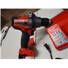 Image 3 : Qty 2 Milwaukee Power Tools, Battery, Case & 2 Chargers: 2706-20 Hammer Drill/Driver, 2407-20 Drill/