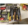 Image 8 : Multiple Hand Tools in Basket: Flashlights, Dimmer Switch, Chisels, etc