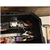 Image 12 : Multiple Hand Tools in Basket: Tape Measures, Hammers, Wrenches, etc