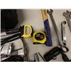 Image 8 : Multiple Hand Tools in Basket: Tape Measures, Hammers, Wrenches, etc