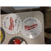 Image 9 : Multiple Circular Saw Blades: Milwaukee, DeWalt, Framing, Misc Sizes, in Basket