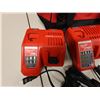 Image 2 : Qty 5 Milwaukee Chargers & Carry Case