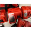 Image 4 : Qty 5 Milwaukee Chargers & Carry Case