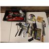 Image 2 : Multiple Hand Tools in Tray: Stapler, Quick Change Chuck, Wrenches, Power Monitor, etc