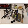 Image 3 : Multiple Hand Tools in Tray: Stapler, Quick Change Chuck, Wrenches, Power Monitor, etc