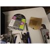 Image 7 : Multiple Hand Tools in Tray: Stapler, Quick Change Chuck, Wrenches, Power Monitor, etc