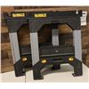 Image 1 : Qty 2 DeWalt Adjustable Metal Leg Sawhorses
