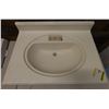 Image 1 : Sink & Countertop w/ Backsplash 30" x 21"