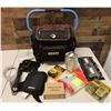 Image 1 : Multiple Hand Tools in Husky Bag: Lights, Tape Measure, Bits, etc