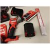 Image 3 : Multiple Milwaukee Tools in Case:  Tape Measures, Chargers, Worklight, Saw Blades, Battery, etc