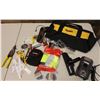 Image 1 : Multiple Hand Tools in DeWalt Case: Ryobi Charger, Nail Set, Makita Vacuum Attachment, etc