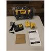 Image 2 : Qty 2 DeWalt Batteries, Charger & Carry Case