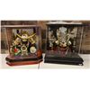 Image 1 : Qty 2 Metal Carving Dream Helmets in Display Cases 17" x 17"H
