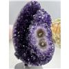 Image 7 : 7.5 X 3 INCH  HIGH GRADE URUGYAN UNIQUE AMETHYST CLUSTER ON METAL STAND