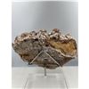 Image 4 : 9 1/2 X 10 INCH RARE LARGE PAGODA  CHOCOLATE CALCITE SPECIMEN