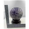 Image 6 : 440 MM CIRCUMFERENCE (136 MM DIAMETER) AMETHYST CRYSTAL SPHERE