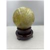 Image 2 : 18 INCH CIRCUMFERENCE NATURAL CITRINE  SPHERE FROM BRAZIL