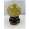Image 3 : 18 INCH CIRCUMFERENCE NATURAL CITRINE  SPHERE FROM BRAZIL