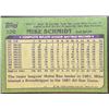 Image 2 : 1982 TOPPS MIKE SCHMIDT (HOF)