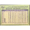 Image 2 : 1982 TOPPS REGGIE JACKSON (HOF)