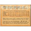 Image 2 : 1988 TOPPS BARRY BONDS