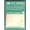 Image 2 : 1960 TOPPS CFL PETE BENNETT (HOF)