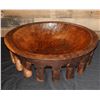 Image 1 : Large Vintage Wooden Kava Bowl 21" Dia, 5.75"H