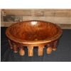 Image 2 : Large Vintage Wooden Kava Bowl 21" Dia, 5.75"H