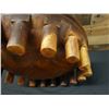Image 5 : Large Vintage Wooden Kava Bowl 21" Dia, 5.75"H