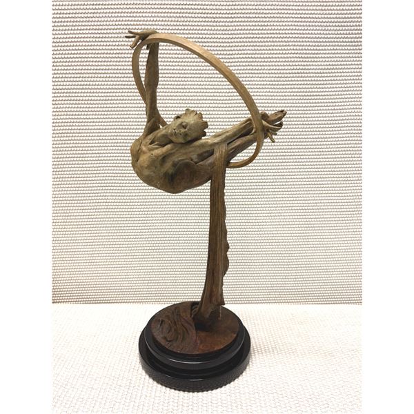 Limited Edition Art Sculpture Titled "Elena" by Artist Richard Macdonald w/ COA 10" Dia, 19.5"H
