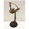 Image 1 : Limited Edition Art Sculpture Titled "Elena" by Artist Richard Macdonald w/ COA 10" Dia, 19.5"H