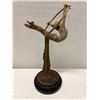 Image 3 : Limited Edition Art Sculpture Titled "Elena" by Artist Richard Macdonald w/ COA 10" Dia, 19.5"H