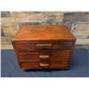 Image 2 : Wooden 3-Drawer Side Table 19" x 12" x 15"H