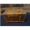 Image 18 : Wooden Chest w/ Interior Tray & Metal Hardware 16" x 10" x 9"H