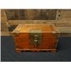 Image 2 : Wooden Chest w/ Interior Tray & Metal Hardware 16" x 10" x 9"H
