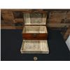Image 3 : Wooden Chest w/ Interior Tray & Metal Hardware 16" x 10" x 9"H