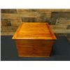 Image 2 : Vintage Wooden Locking Box for Ship's Compass 17" x 18" x 13"H