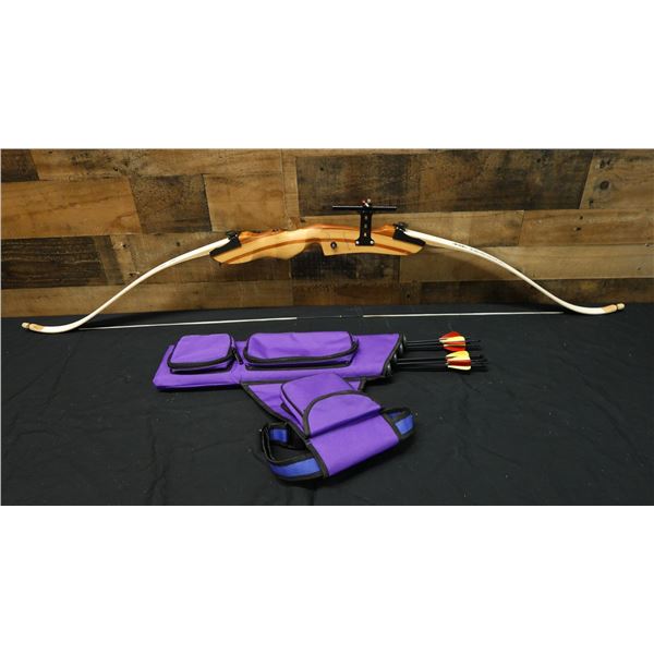 PSE Razorback Left Handed Bow w/ Sight, Quiver & Arrows