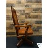 Image 15 : Martin & MacArthur Jim Jones Koa Wood High Back Executive Swing Chair 24" x 18" x 47"H