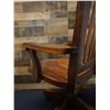 Image 18 : Martin & MacArthur Jim Jones Koa Wood High Back Executive Swing Chair 24" x 18" x 47"H