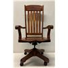 Image 1 : Martin & MacArthur Jim Jones Koa Wood High Back Executive Swing Chair 24" x 18" x 47"H