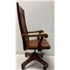 Image 3 : Martin & MacArthur Jim Jones Koa Wood High Back Executive Swing Chair 24" x 18" x 47"H