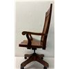 Image 4 : Martin & MacArthur Jim Jones Koa Wood High Back Executive Swing Chair 24" x 18" x 47"H