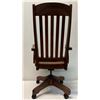 Image 5 : Martin & MacArthur Jim Jones Koa Wood High Back Executive Swing Chair 24" x 18" x 47"H